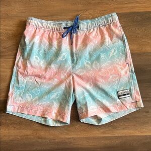Beach Bros Pastel Seashell Swim Board Shorts